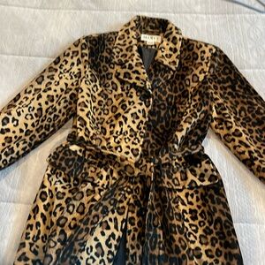 Cheetah print coat